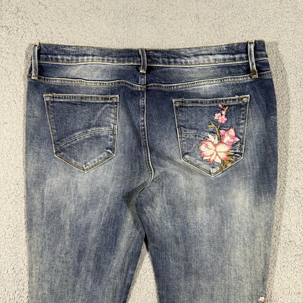 Driftwood Marilyn Slim Jeans Koi Fish Embroidered Women's Size 32 #827 - Picture 7 of 10